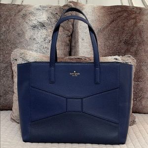 kate spade navy blue tote